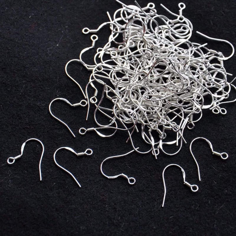 Popsunny SUSOKI 10 Pairs 925 Sterling Silver French Wire Earring Hooks Fish Hook Earrings Sterling Silver Earwires - Image 4